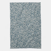 Dicke antike Foliage Blumenblau Weiß Geschirrtuch (Vertikal)