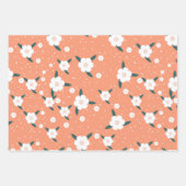 Dicke Aquamarin & Orange Osterhase Set 3 Geschenkpapier Set (Vorderseite 2)