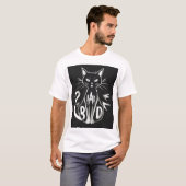 Dicke BAD Cat Art T-Shirt (Vorne ganz)