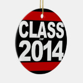 Dicke Black Block-Klasse des Abschlusses 2014 Keramik Ornament (Rechts)