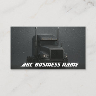 Dicke Black Truck Design Moving Company Visitenkarte
