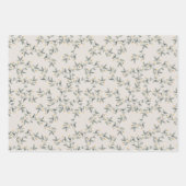 Dicke, blau gelb, Abstrakt, klassisch Ikat Muster Geschenkpapier Set (Vorderseite 3)