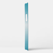 Dicke blaue Metallic handgeschriebene Monogramm Case-Mate iPhone Hülle (Rückseite / Rechts)