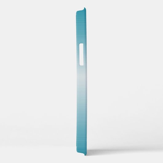 Dicke blaue Metallic handgeschriebene Monogramm Case-Mate iPhone Hülle (Rückseite / Rechts)