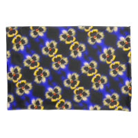 Dicke blaue Pansy-Blume Abstraktes Muster