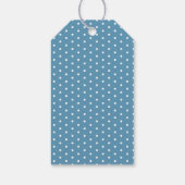 Dicke blaugelbe Löwenspuldusche Geschenkanhänger (Rückseite)