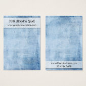 Dicke Blue Grunge Earring Holding Display Card (Vorne & Hinten)