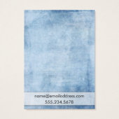 Dicke Blue Grunge Earring Holding Display Card (Rückseite)