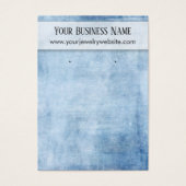 Dicke Blue Grunge Earring Holding Display Card (Vorderseite)