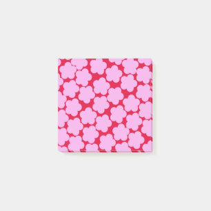 Dicke Blume Frühjahr & Sommer, rot und rosa Post-it Klebezettel