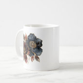 Dicke Blume in Aquarellgold Kaffeetasse (Vorderseite Links)