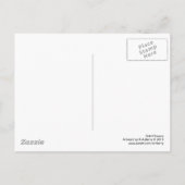 Dicke Blume - Schwarz und Weiß Postkarte (Rückseite)