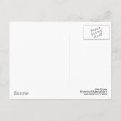 Dicke Blume - Schwarz und Weiß Postkarte (Rückseite)