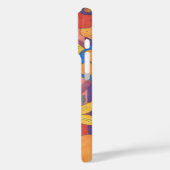 Dicke Bohemische Orange Garden Print Case-Mate iPhone Hülle (Rückseite / Links)