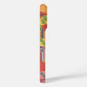 Dicke Bohemische Orange Garden Print Case-Mate iPhone Hülle (Rückseite / Rechts)
