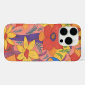 Dicke Bohemische Orange Garden Print Case-Mate iPhone Hülle (Rückseite (Horizontal))