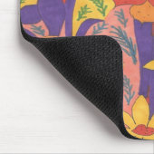 Dicke Bohemische Orange Garden Print Mousepad (Ecke)