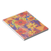 Dicke Bohemische Orange Garden Print Notizblock (angewinkelt)