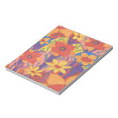 Dicke Bohemische Orange Garden Print Notizblock (Rotiert)