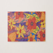 Dicke Bohemische Orange Garden Print Puzzle (Horizontal)