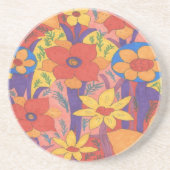 Dicke Bohemische Orange Garden Print Untersetzer (Vorne)