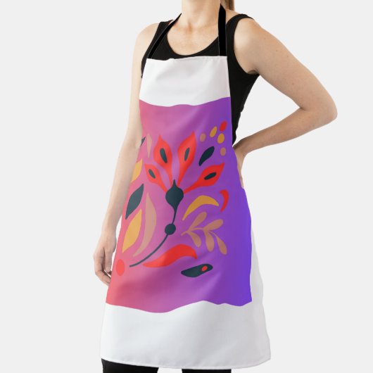 Dicke botanische Schürze mit glänzendem Hintergrun (InSitu)