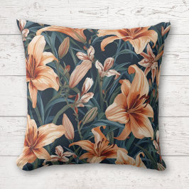 Dicke Botanische Tiger Lily Floral Muster Kissen