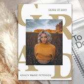 Dicke Buchstaben Klasse Foto Abschluss Einladung