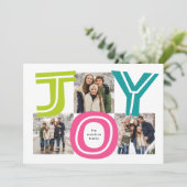 Dicke bunt fröhliche Freude drei Foto Weihnachten (Stehend Vorderseite)