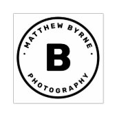 Dicke Circle Monogram Company Rubber Briefmarke Gummistempel (Prägung)