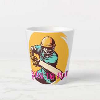 Dicke Cricket Player Swingball - Sportvektor Milchtasse