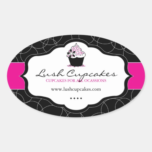 Dicke Cupcake Stickers (Vorderseite)