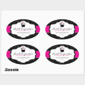 Dicke Cupcake Stickers (Blatt)