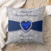 Dicke Damask 45. Hochzeit-Jubiläumswurzel Kissen (Decke)