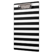 Dicke einfache schwarze und weiße Streifen Klemmbrett (Links)