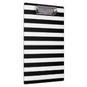 Dicke einfache schwarze und weiße Streifen Klemmbrett (Rechts)