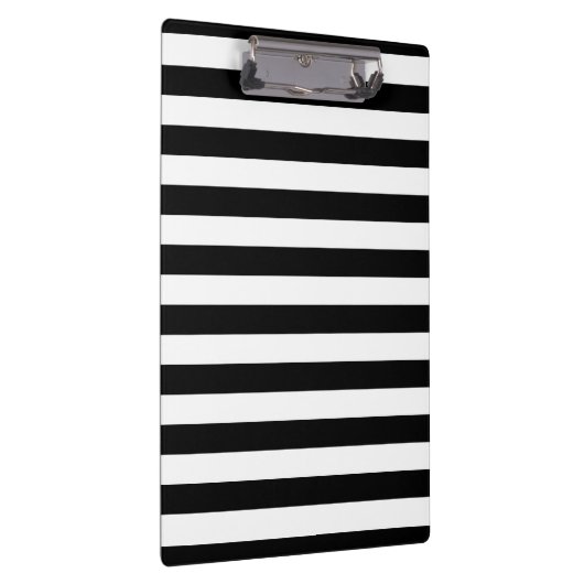 Dicke einfache schwarze und weiße Streifen Klemmbrett (Rechts)