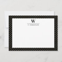 Dicke erste Monogramm-Imitate Gold-Note-Karte