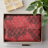 Dicke exotische Schlangenhautmuster rot Seidenpapier (Geschenk)