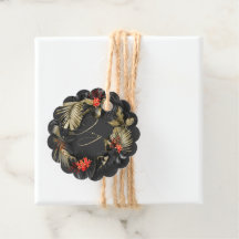 Dicke exotische tropische Blätter schwarzes Gold r