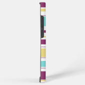 Dicke farbige Streifenmuster Monogramm-Gehäuse Samsung Galaxy Hülle (Rechte Seite)