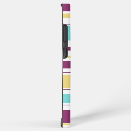 Dicke farbige Streifenmuster Monogramm-Gehäuse Samsung Galaxy Hülle (Rechte Seite)