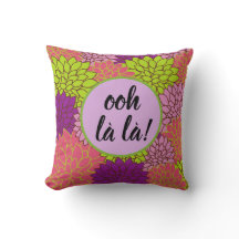 Dicke floral Ooh la la la/ Monogramm Pink Grün Pur
