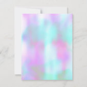 Dicke flüssige Tinte Marmor Rosa farbiges Party RSVP Karte (Rückseite)