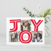 Dicke Freude drei Foto Moderne Weihnachten (Stehend Vorderseite)