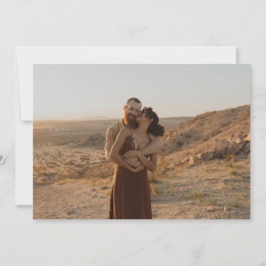 Dicke Frühlingsblüte Hochzeit Probe Dinner Einladung (Rückseite)