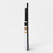 Dicke Fun Lebhafte schwarz-braune Streifen Case-Mate iPhone Hülle (Hinten/Links)