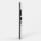 Dicke Fun Lebhafte schwarz-braune Streifen Case-Mate iPhone Hülle (Hinten/Rechts)