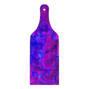 Dicke Fuschia Pink und Blue Carnation Blume Schneidebrett