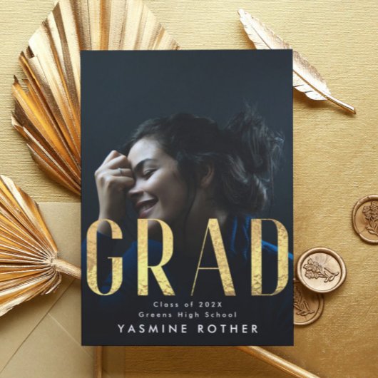 Dicke Gelbe Goldfolie Modernes GRAD-Foto Ankündigung